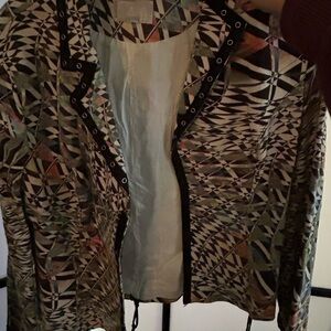 Alberto Makali Multicolor Geometric Blazer